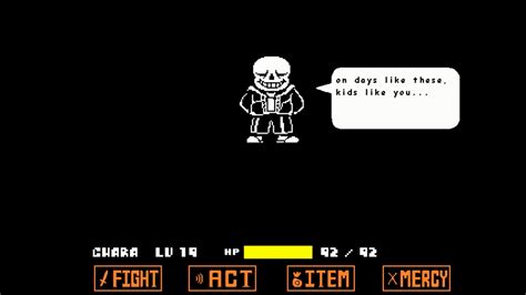 Only Funny Sans is the 5th attack of Phase 2. . Sans fight dialogue